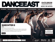 Tablet Screenshot of danceeast.co.uk